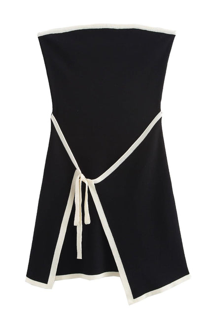 Siena Strapless Contrast Trim Mini Dress