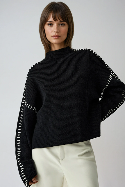 The Livia Whipstitch Knit Jumper