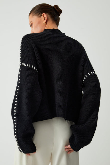 The Livia Whipstitch Knit Jumper