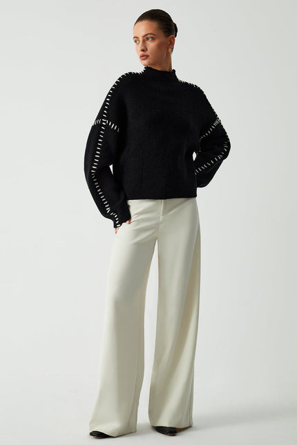 The Livia Whipstitch Knit Jumper