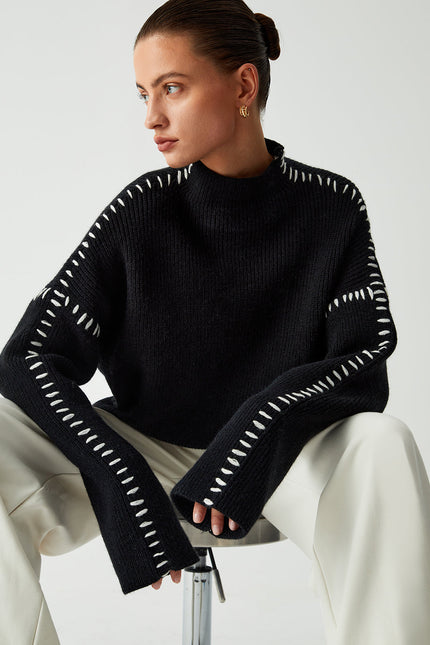 The Livia Whipstitch Knit Jumper