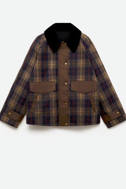 Clara Plaid Straight Cut Jacket