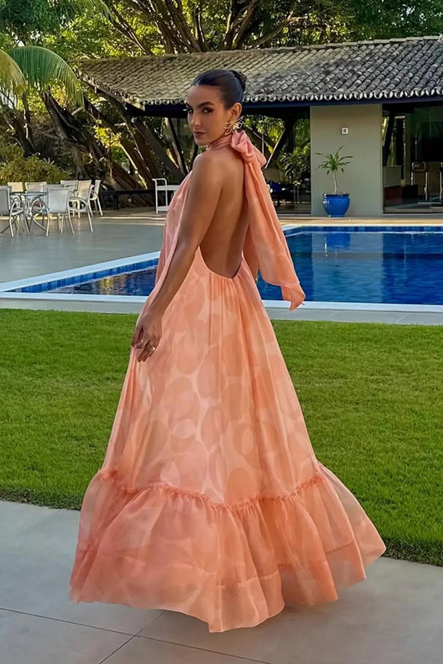Portofino Chiffon Maxi Dress