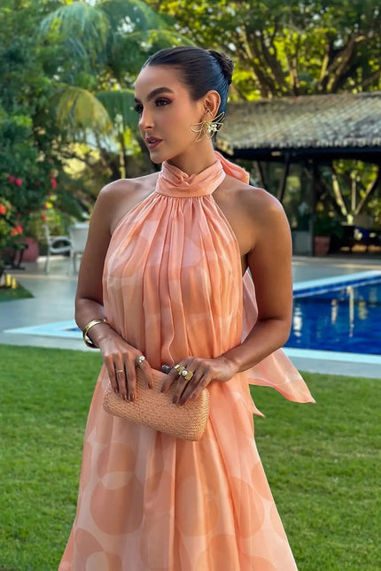 Portofino Chiffon Maxi Dress