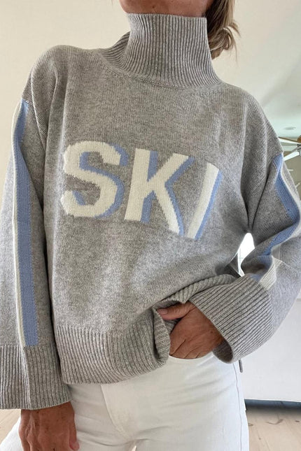 Alpine Intarsia Turtleneck Jumper