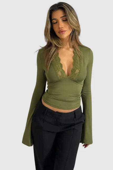 Verona Lace Trim Top