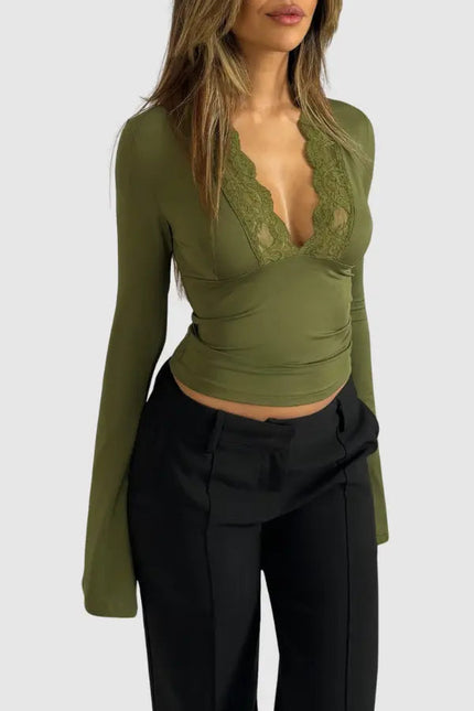 Verona Lace Trim Top