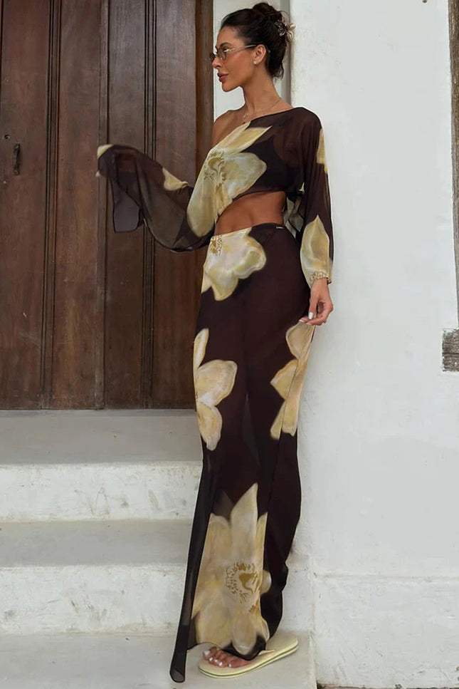 Callas Two Piece Printed Skirt Set