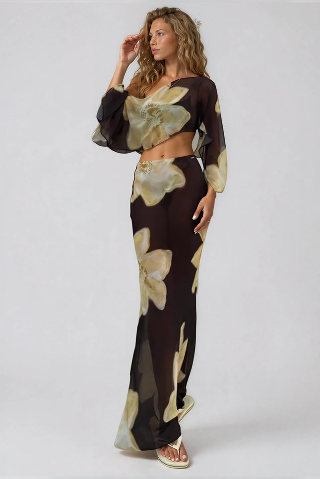Callas Two Piece Printed Skirt Set