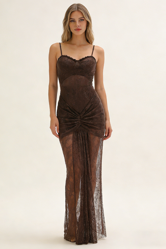 Verona Lace Drape Maxi Dress
