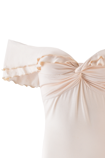 Capri Linen Off Shoulder Top