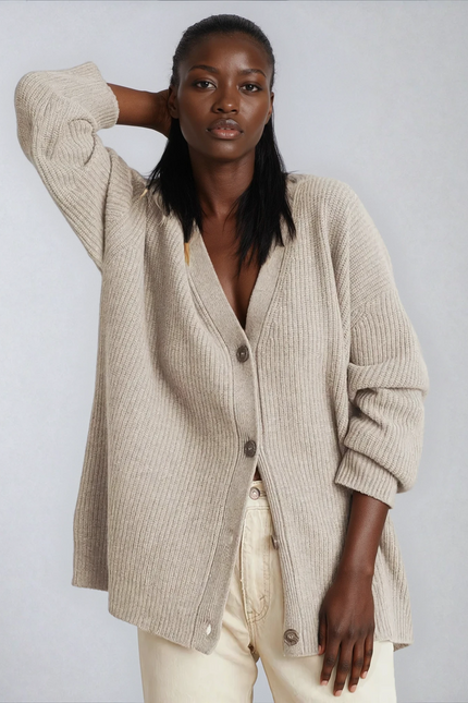 Shoreline Ribbed Button Cardigan