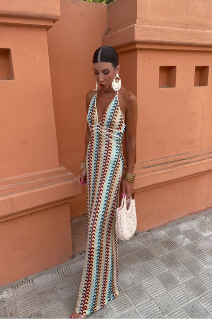 Marbella Crochet Maxi Dress