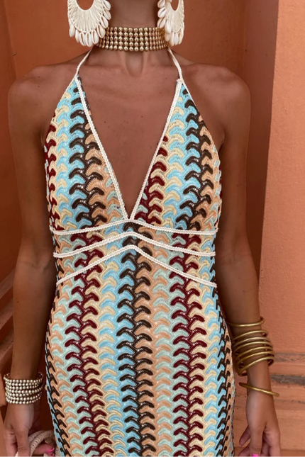 Marbella Crochet Maxi Dress