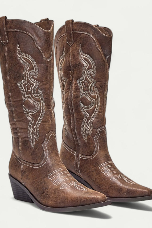 Marlowe Embroidered Cowboy Boots