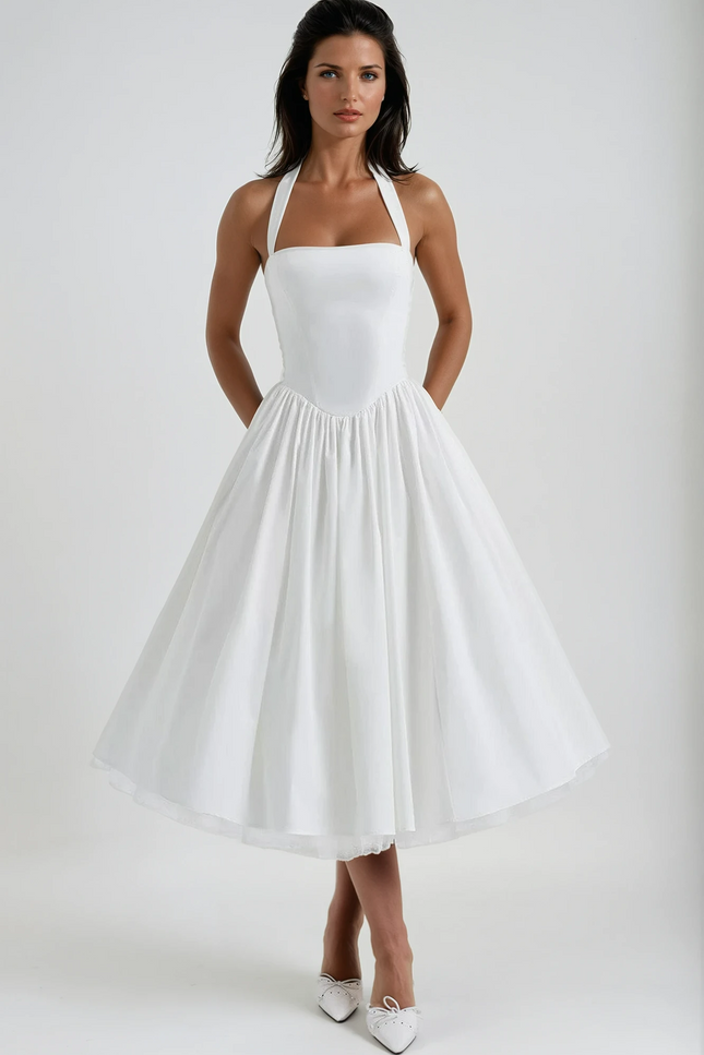 The Esme Halter Midi Dress