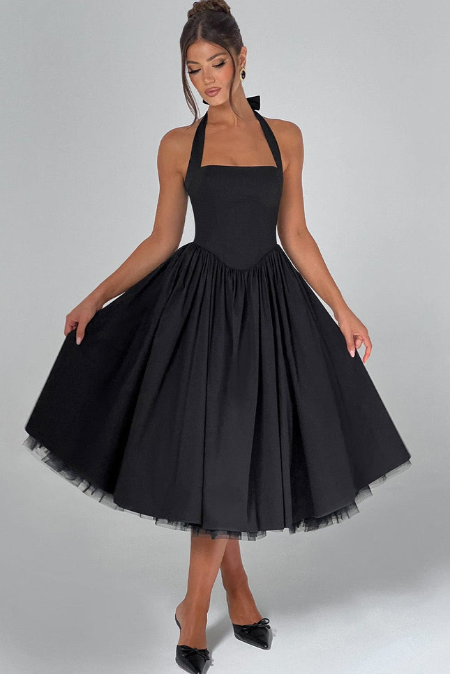 The Esme Halter Midi Dress Merveille The Esme Halter Midi Dress Merveille