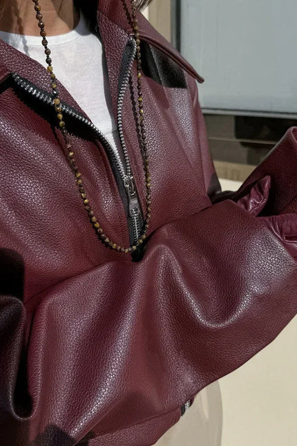 Women's Classic Faux Leather Jacket