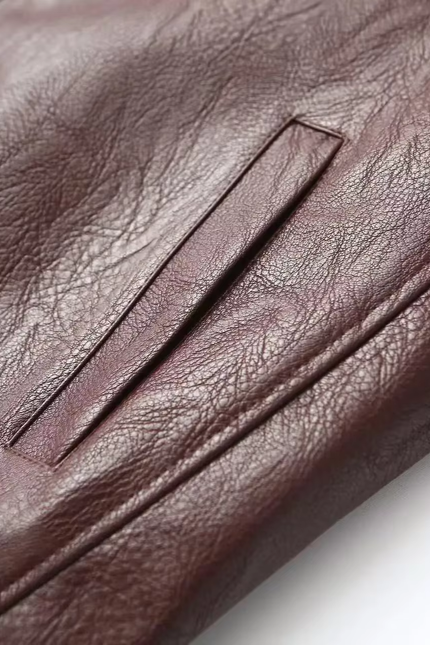 Women's Classic Faux Leather Jacket