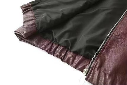 Women's Classic Faux Leather Jacket