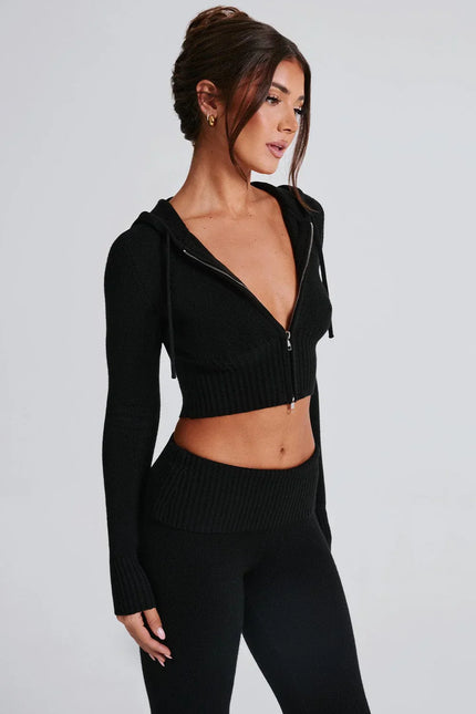 Black Skylar Knit Set