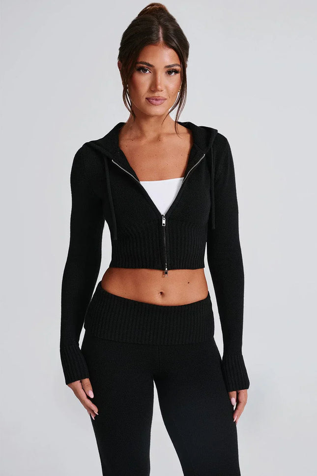 Black Skylar Knit Set