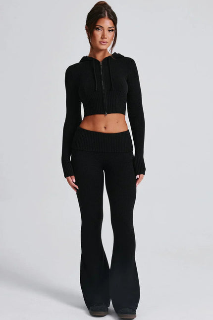 Black Skylar Knit Set