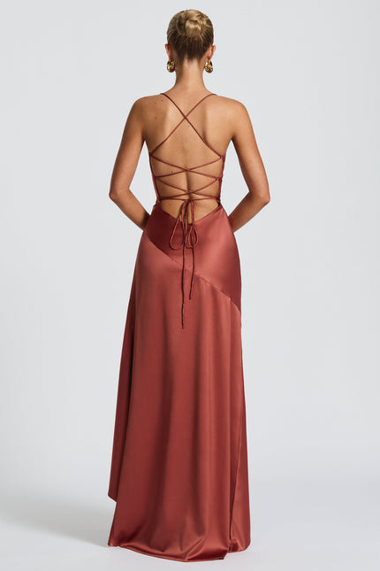 Positano Samira Satin Maxi Dress