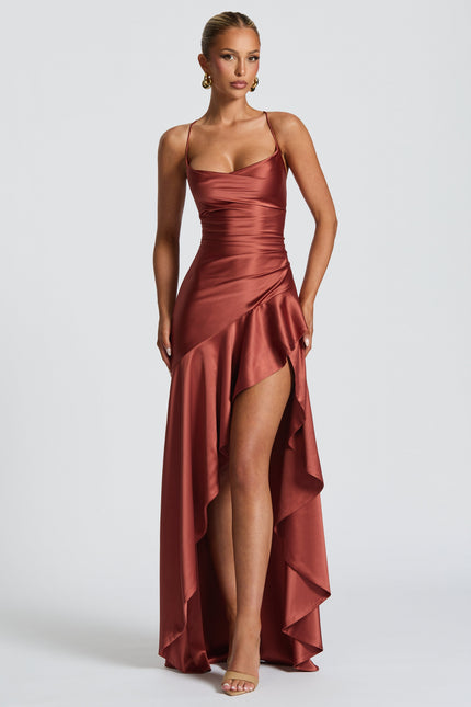 Positano Samira Satin Maxi Dress