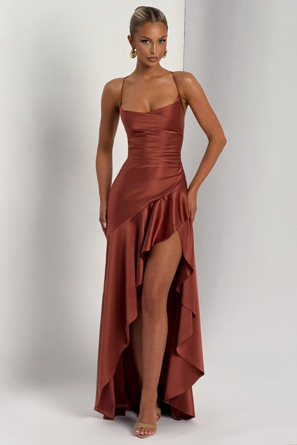 Positano Samira Satin Maxi Dress