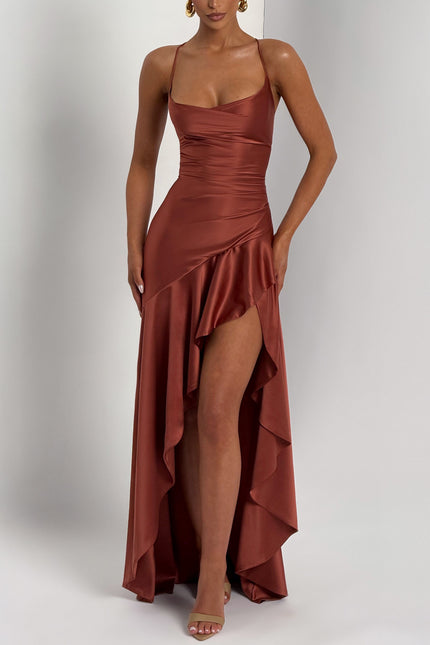 Positano Samira Satin Maxi Dress